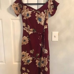 Sangria floral dress